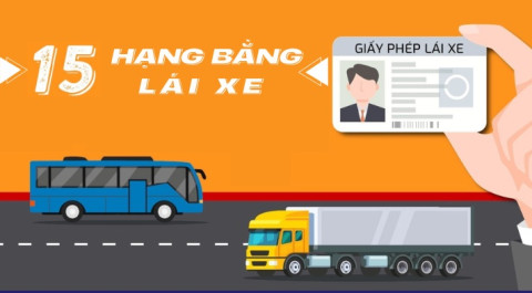 Chi tiết 15 hạng bằng lái xe hiện nay