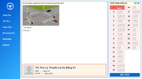 Hướng dẫn luyện thi lý thuyết lái xe máy bằng A1 đậu ngay lần đầu