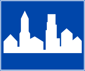 biển báo trong khu dân cư