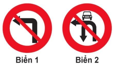 Biển nào cấm xe ô tô rẽ trái?