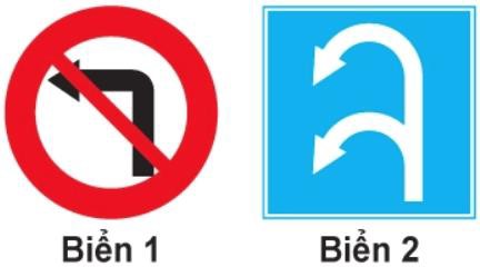 Biển nào xe được phép rẽ trái?